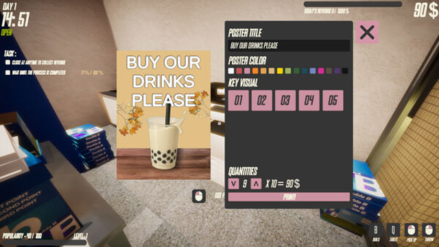 Hình ảnh trong game Boba Tea Shop Simulator-TENOKE