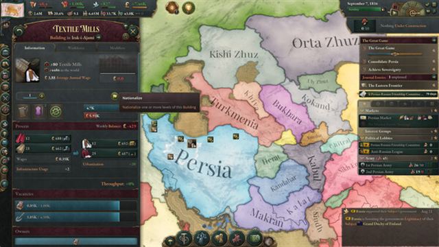 Hình ảnh trong game Victoria 3 Sphere of Influence-RUNE