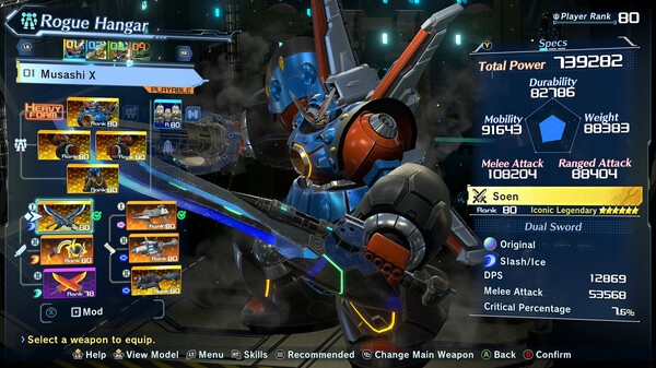 Hình ảnh trong game MEGATON MUSASHI W WIRED v3.1.2-P2P