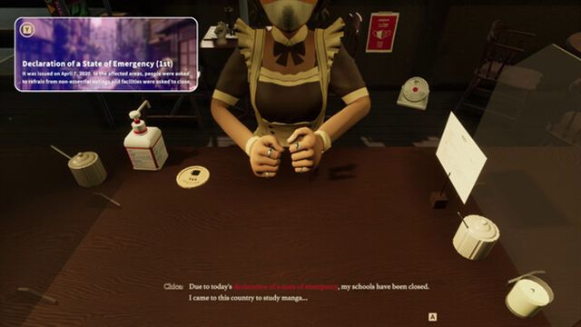 Hình ảnh trong game Tokyo Coffee Grinding in the Pandemic-TENOKE