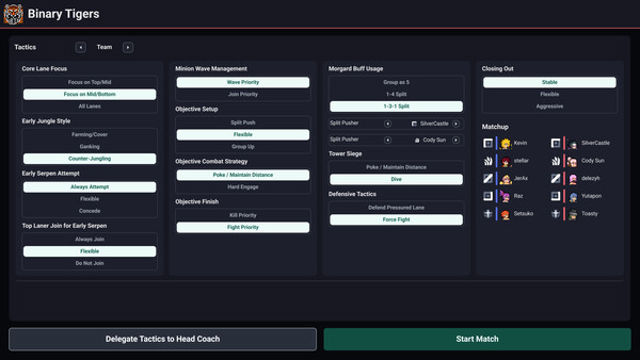 Hình ảnh trong game Teamfight Manager 2 Early Access