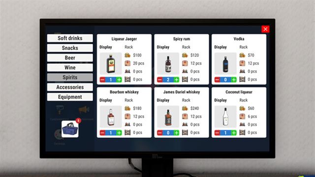 Hình ảnh trong game Liquor Store Simulator v1.2.1-P2P