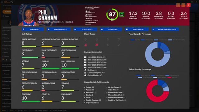Hình ảnh trong game Draft Day Sports Pro Basketball 2025-TENOKE