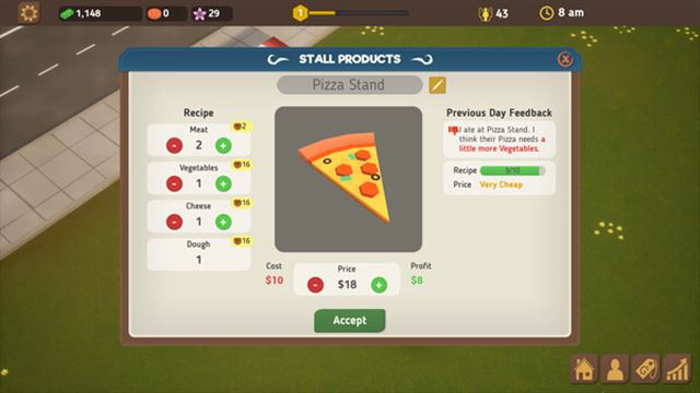 Hình ảnh trong game Food Park Manager-TENOKE