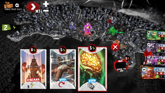 Hình ảnh trong game King of Tokyo Richard Garfield-GoldBerg