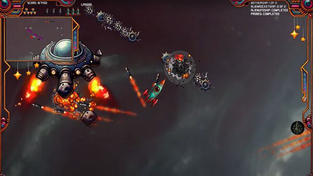 Hình ảnh trong game Asteroids and Aliens-TENOKE