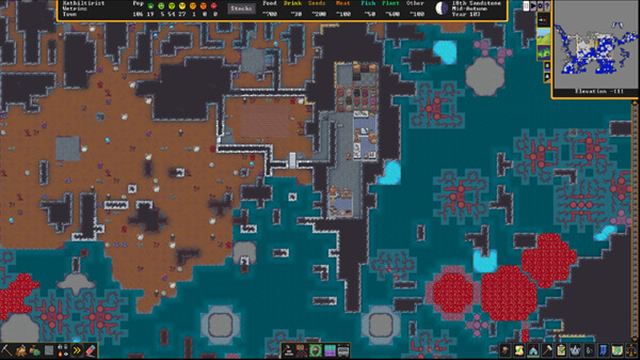 Hình ảnh trong game Dwarf Fortress v51.05-P2P