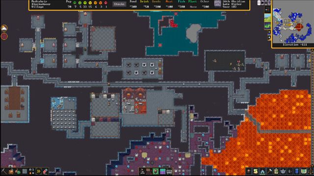 Hình ảnh trong game Dwarf Fortress v51.07-P2P